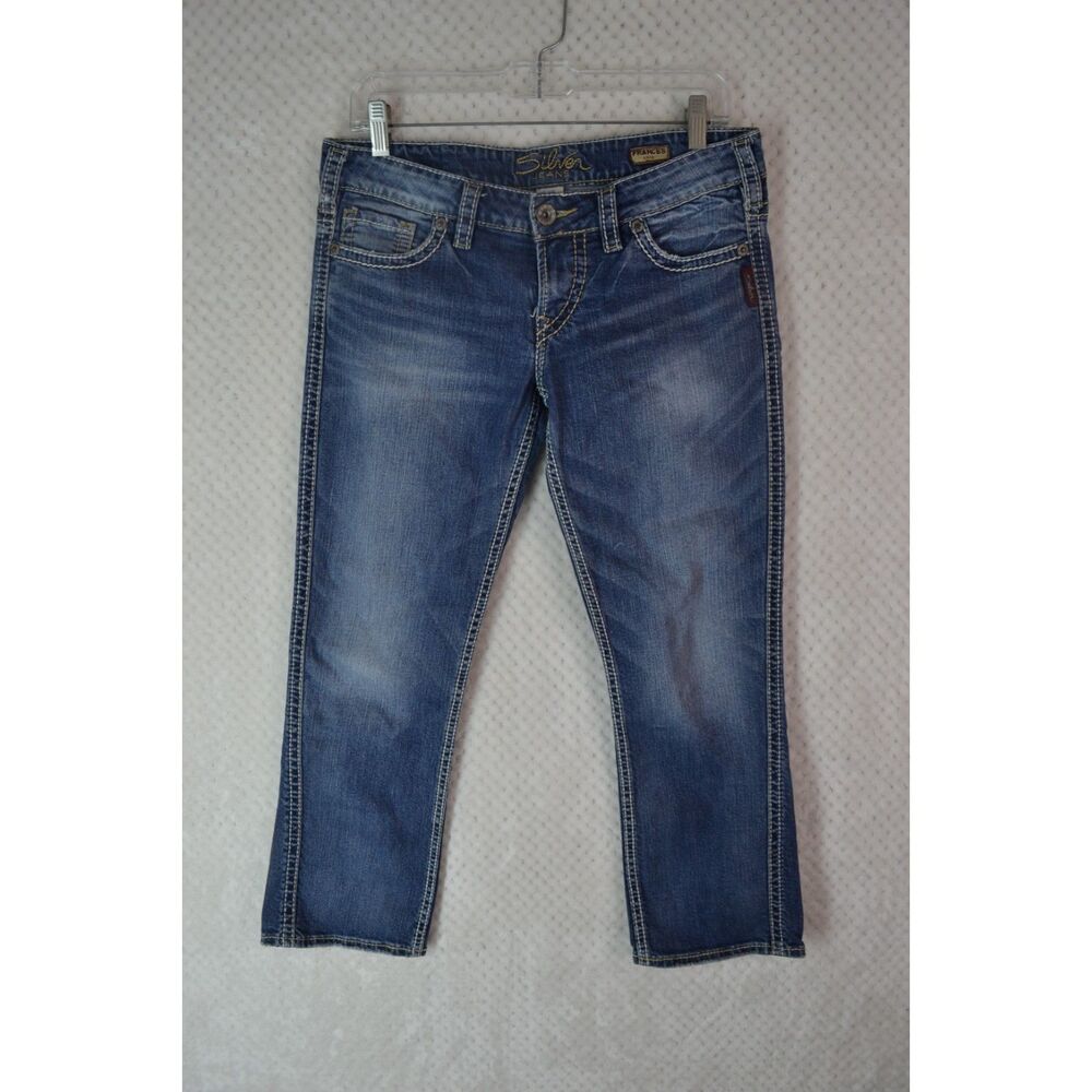 Silver Jeans Frances Women's 29 Medium Wash Low Rise Carpri